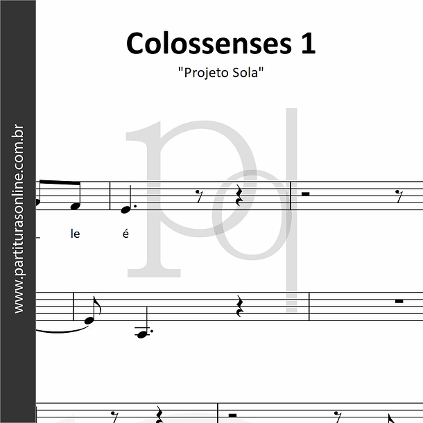 Colossenses 1 | Projeto Sola 1
