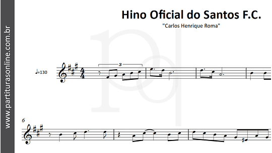 Hino Oficial do Santos F.C.  (Nova Versão)