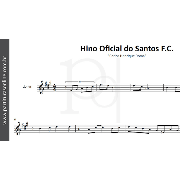 Hino Oficial do Santos F.C.  (Nova Versão) 2
