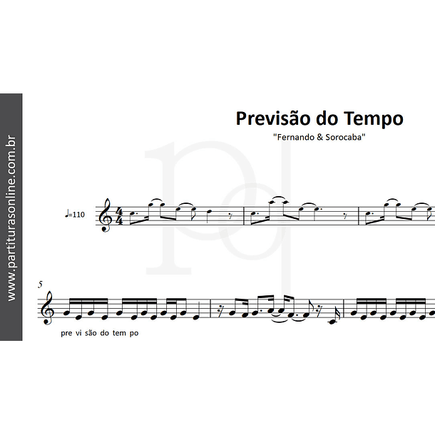 Previsão do Tempo | Fernando & Sorocaba 2
