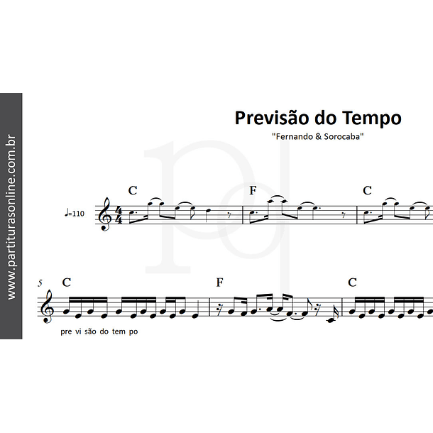 Previsão do Tempo | Fernando & Sorocaba 3