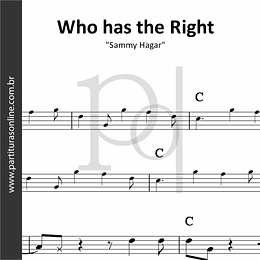 Who has the Right | Sammy Hagar