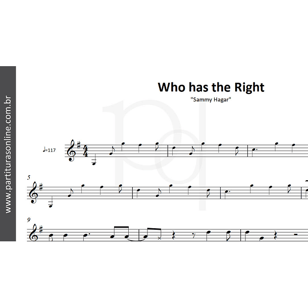 Who has the Right | Sammy Hagar 2