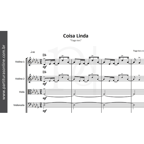 Coisa Linda | quarteto de cordas 3