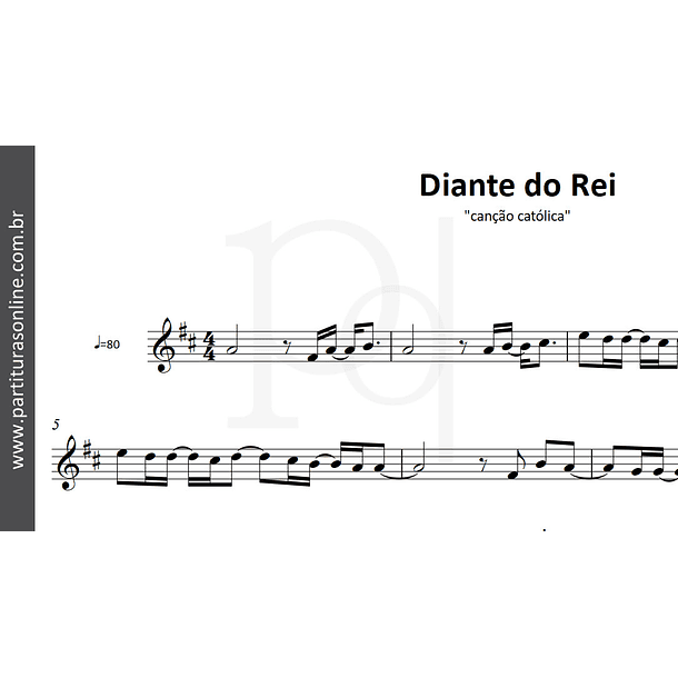 Diante do Rei | canção católica 2