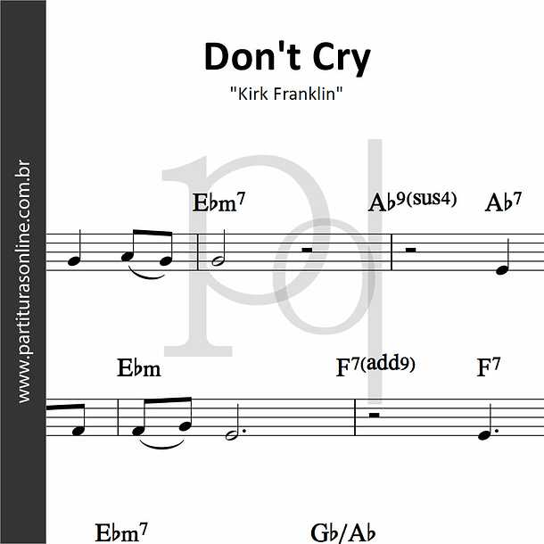 Don't Cry | Kirk Franklin  1