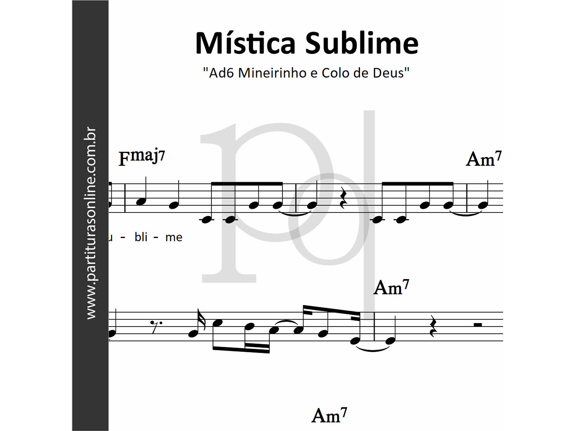 Mística Sublime • Ad6 Mineirinho e Colo de Deus  1