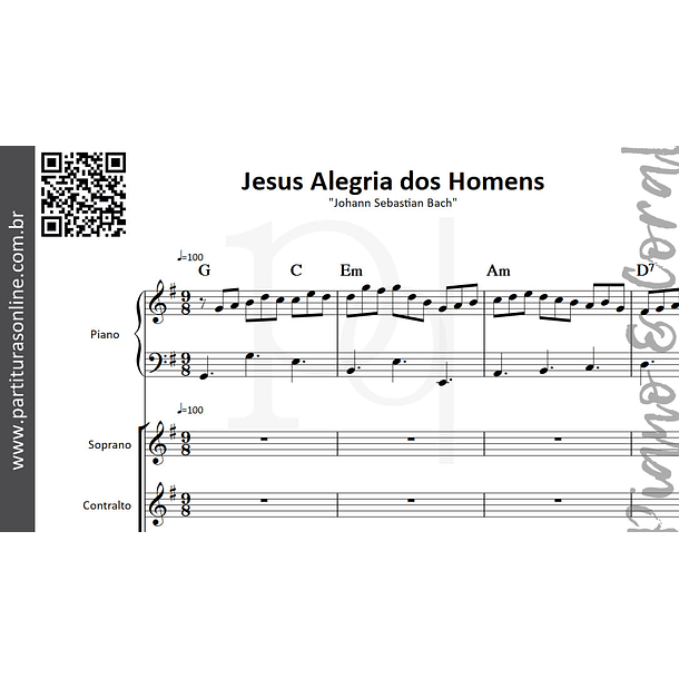 Jesus Alegria dos Homens | Piano e Coral 3
