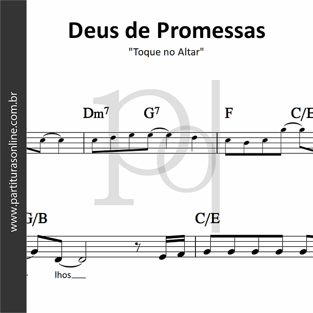 Deus de Promessas | Toque no Altar 1