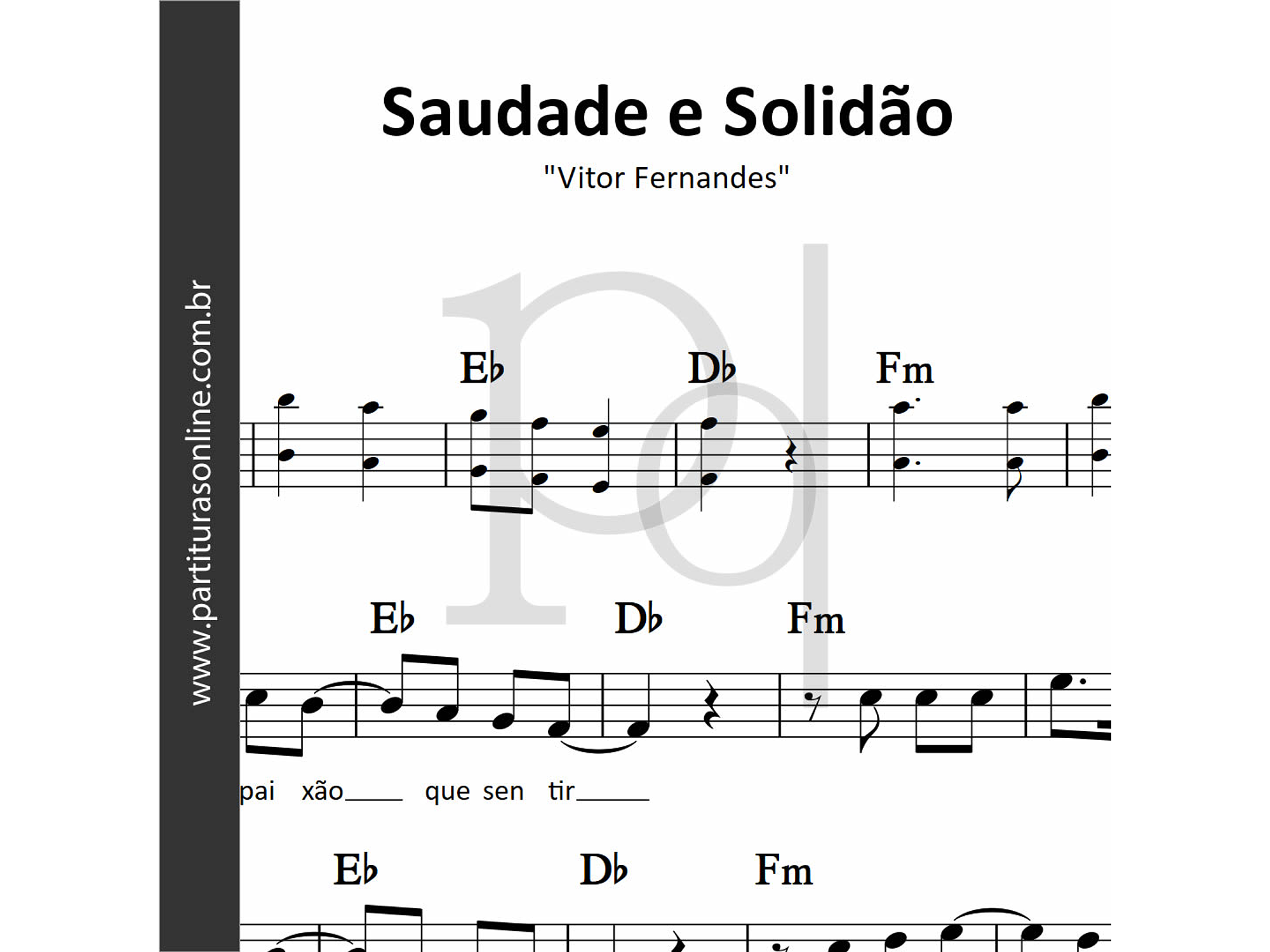 Saudade e Solidão | Vitor Fernandes 1