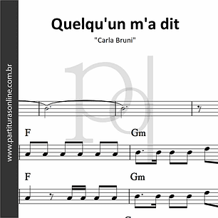 Quelqu'un m'a dit | Carla Bruni