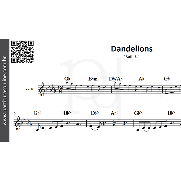 Dandelions • Ruth B. 3