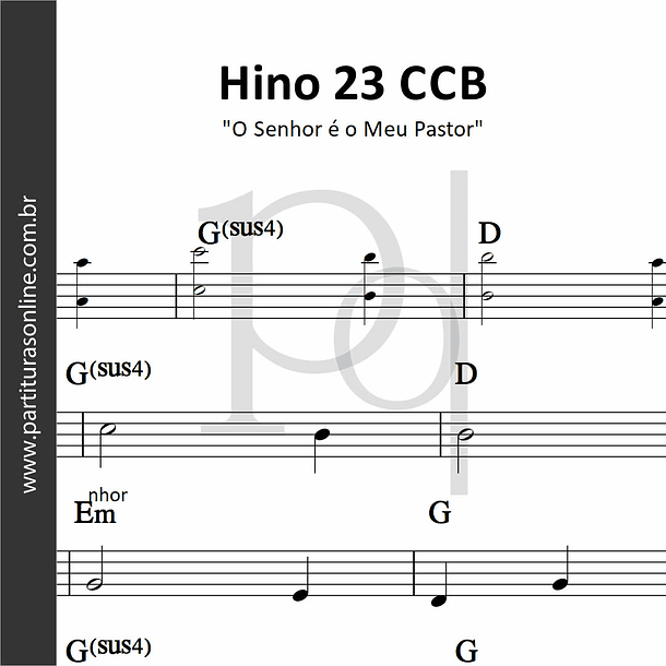 Hino 23 CCB | O Senhor é o Meu Pastor  1