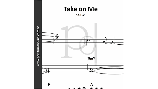Super Partituras - Take On Me (A-Ha), com cifra