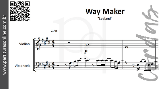 Way Maker | Violino e Violoncelo