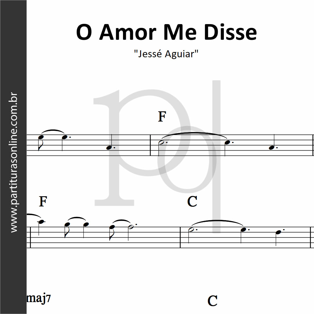 O AMOR ME DISSE - Jesse Aguiar, PDF
