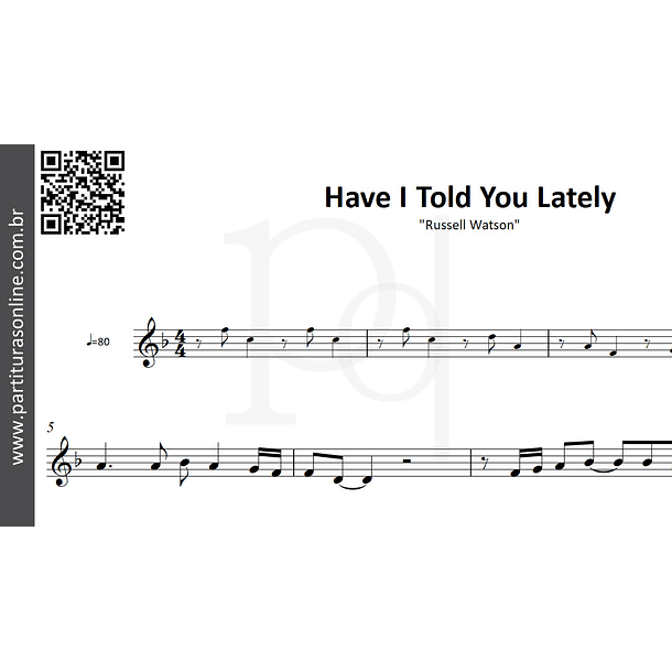 Have I Told You Lately | Russell Watson  2