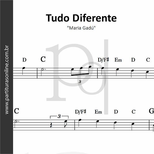 Tudo Diferente | arranjo Violino 1