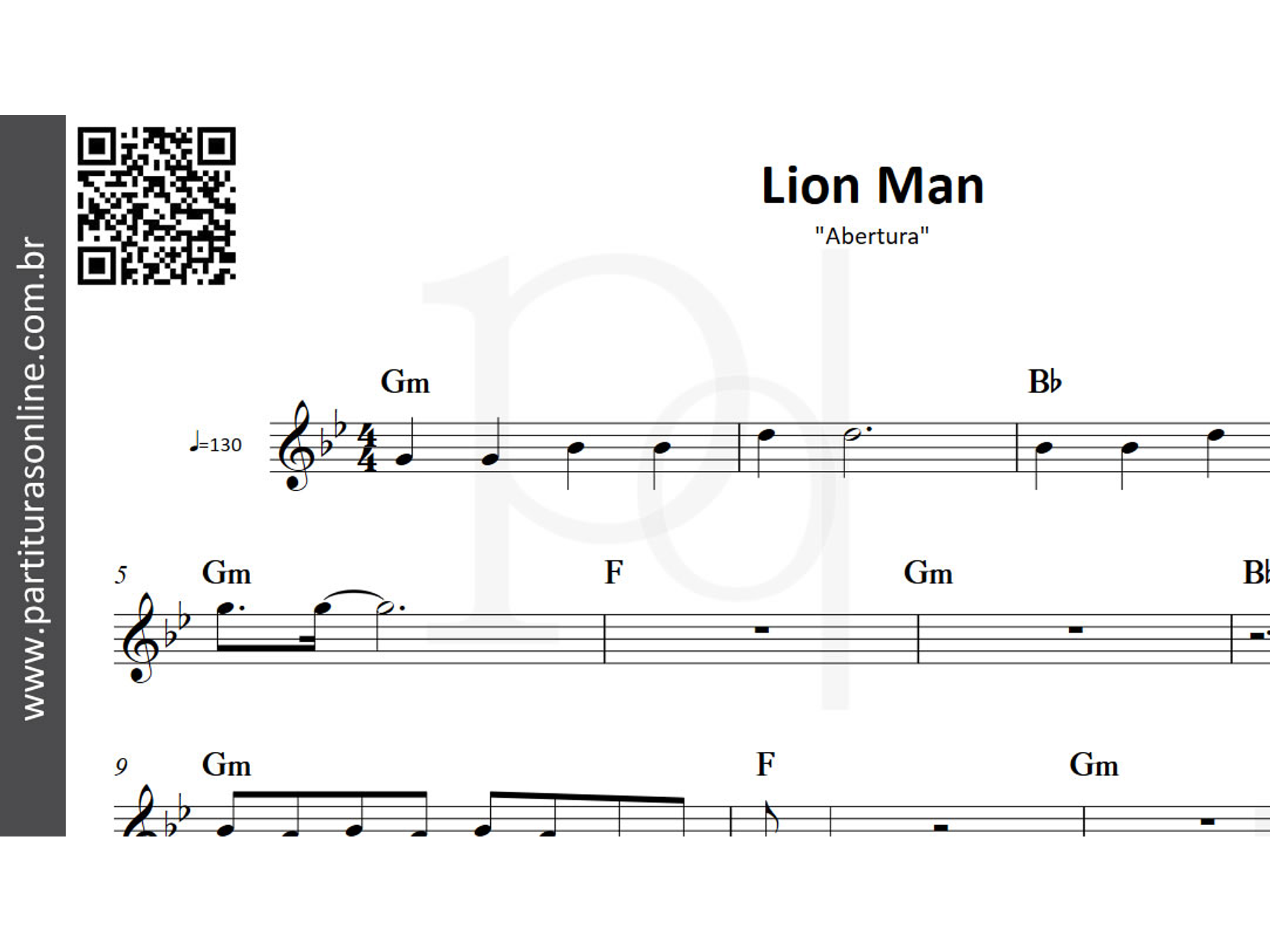 Lion Man  - Abertura 3