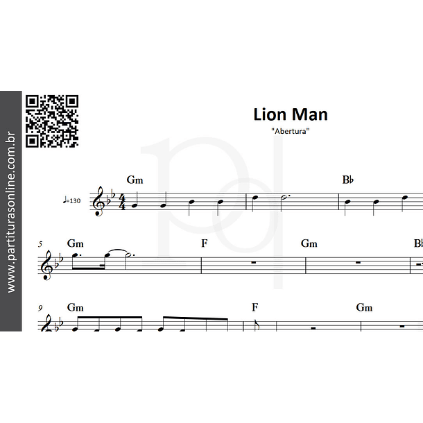 Lion Man  - Abertura 3