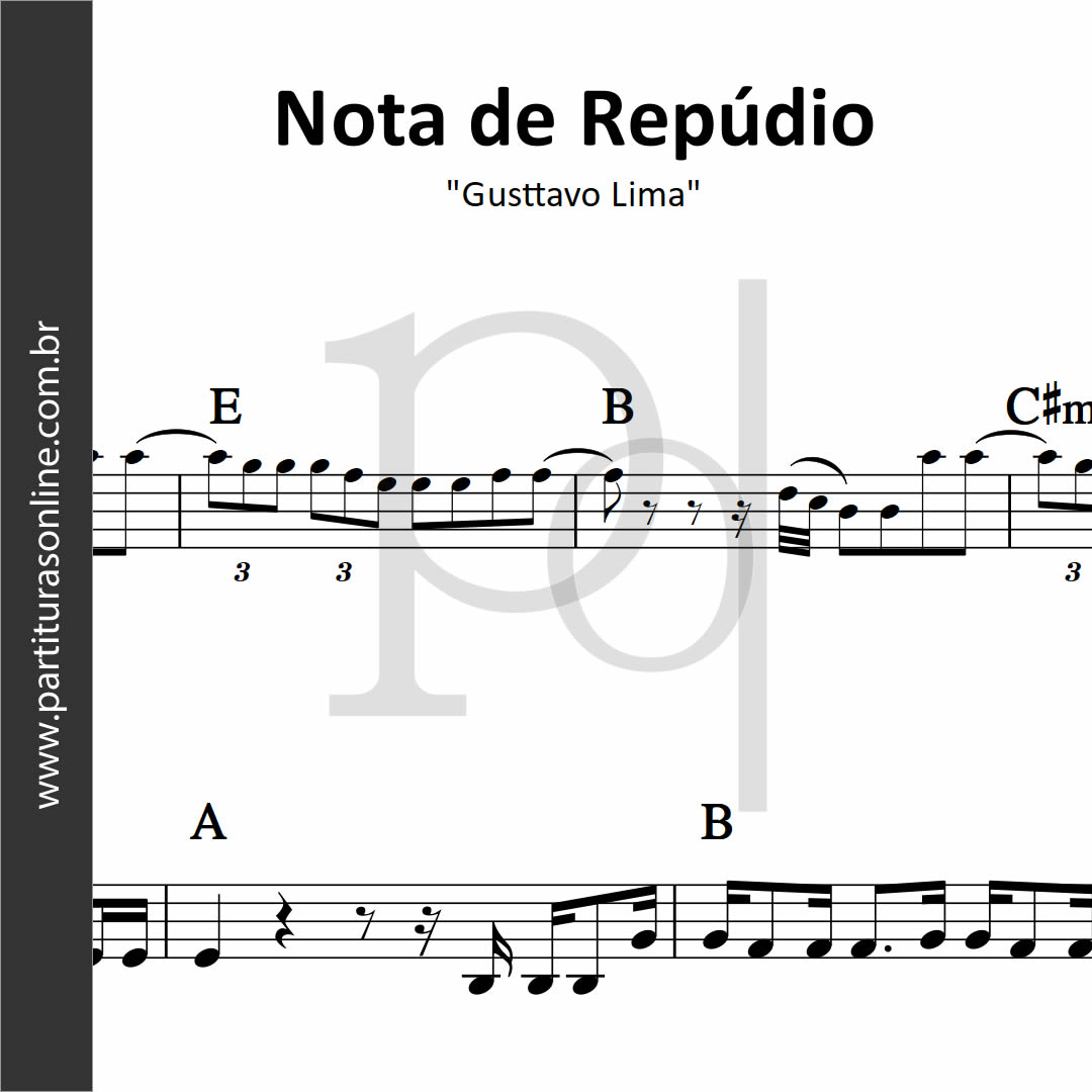 Gustavo Lima – Nota de Repudio (letra da musica)