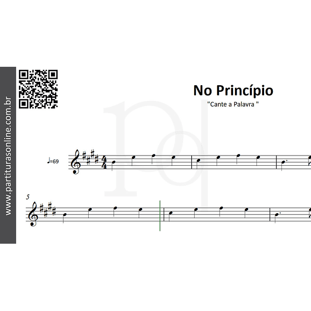 No Princípio ♪ Cante a Palavra  2