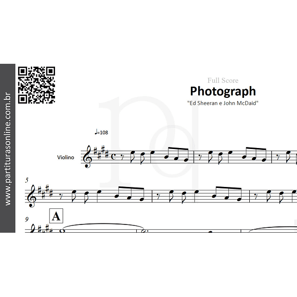 Photograph | arranjo para Violino 2