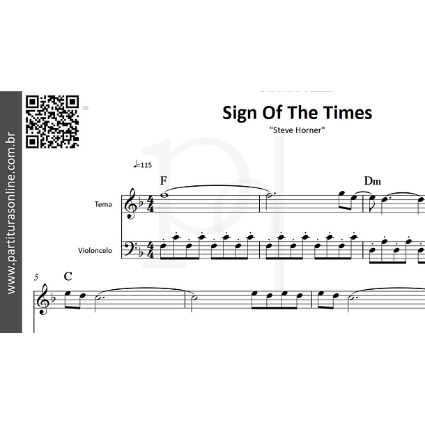 Sign Of The Times | Arranjo para Violoncelo 2