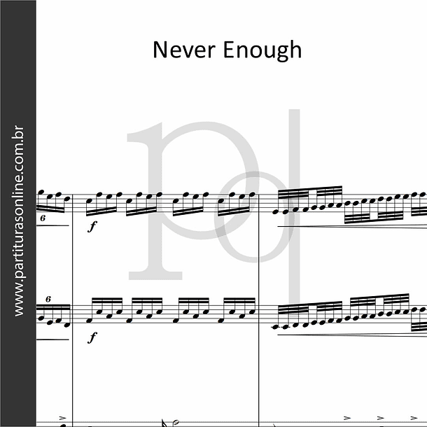 Never Enough | arranjo para Orquestra
