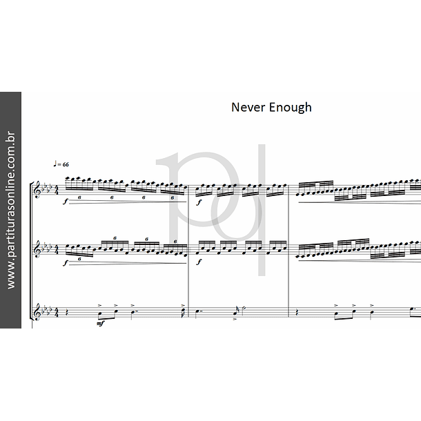 Never Enough | arranjo para Orquestra 2
