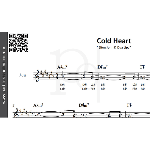 Cold Heart | Nome das Notas 2