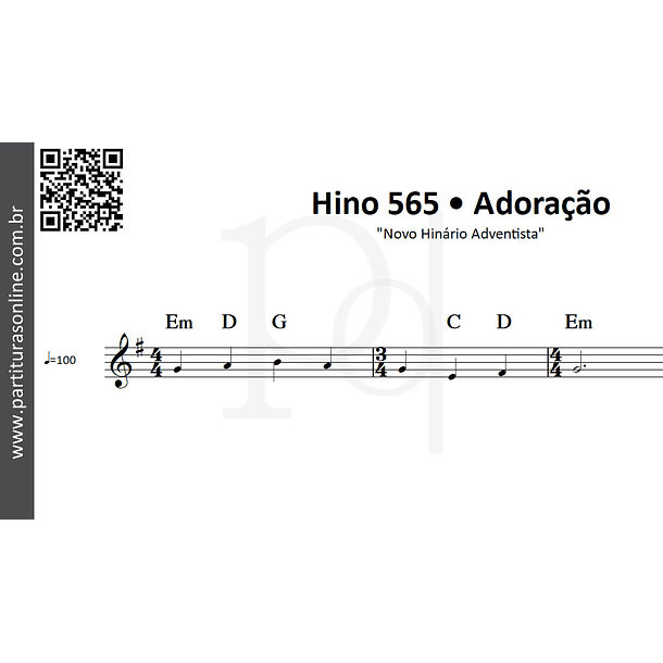 Hino 565 • Adoração | Novo Hinário Adventista 3