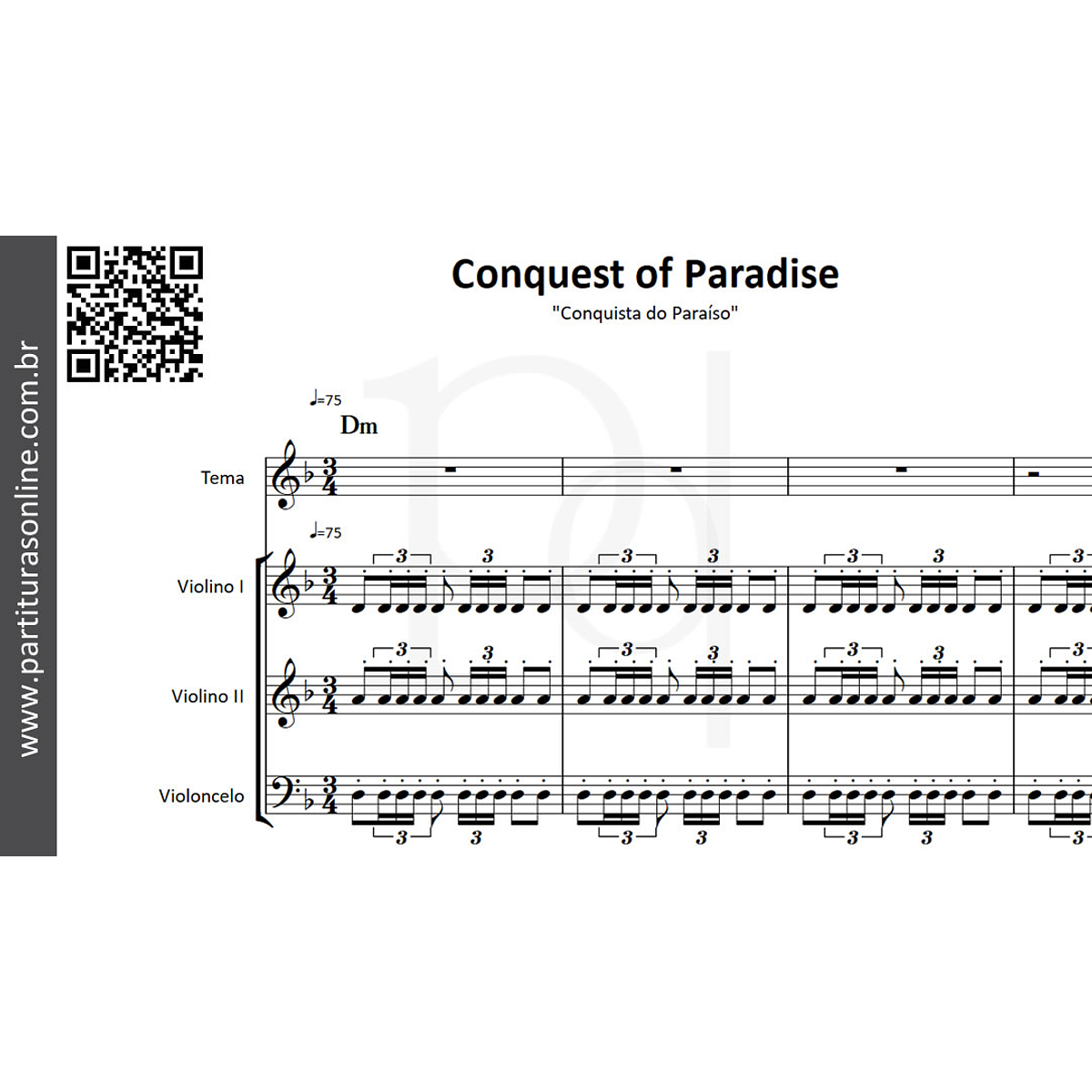 Conquest of Paradise Cordas