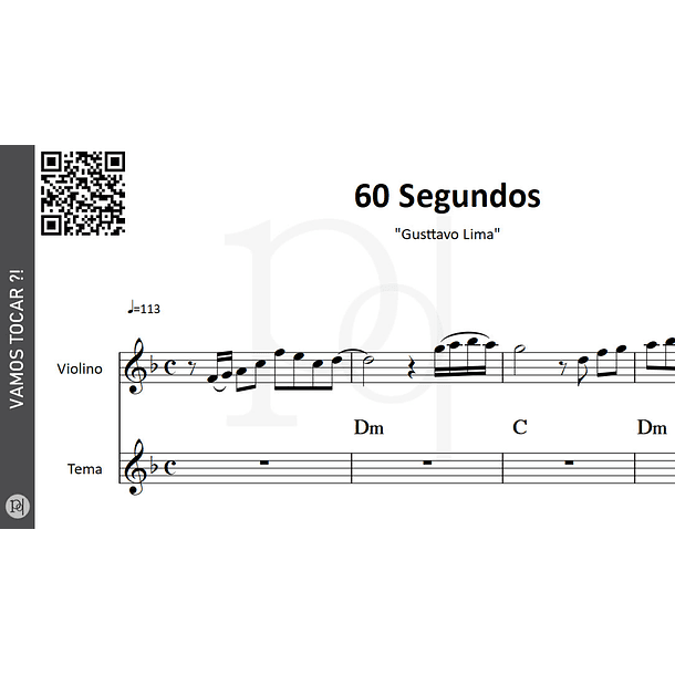 60 Segundos | Arranjo para Violino 3