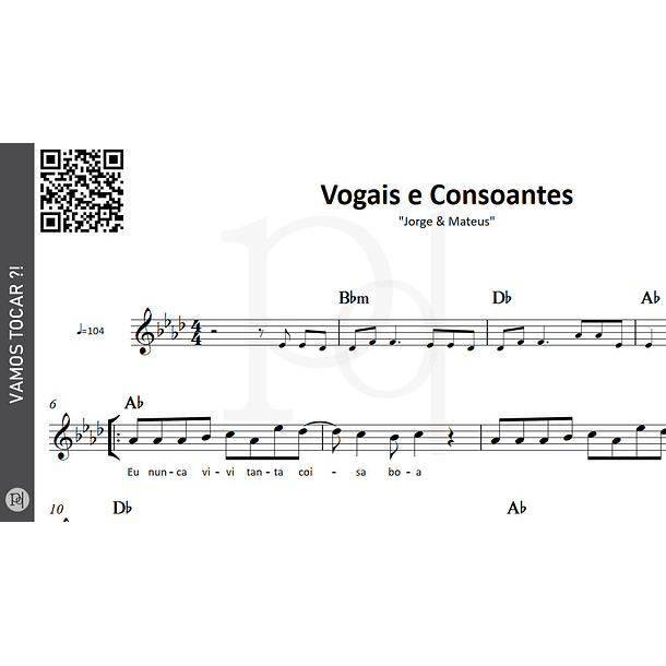 Vogais e Consoantes • Jorge & Mateus 3