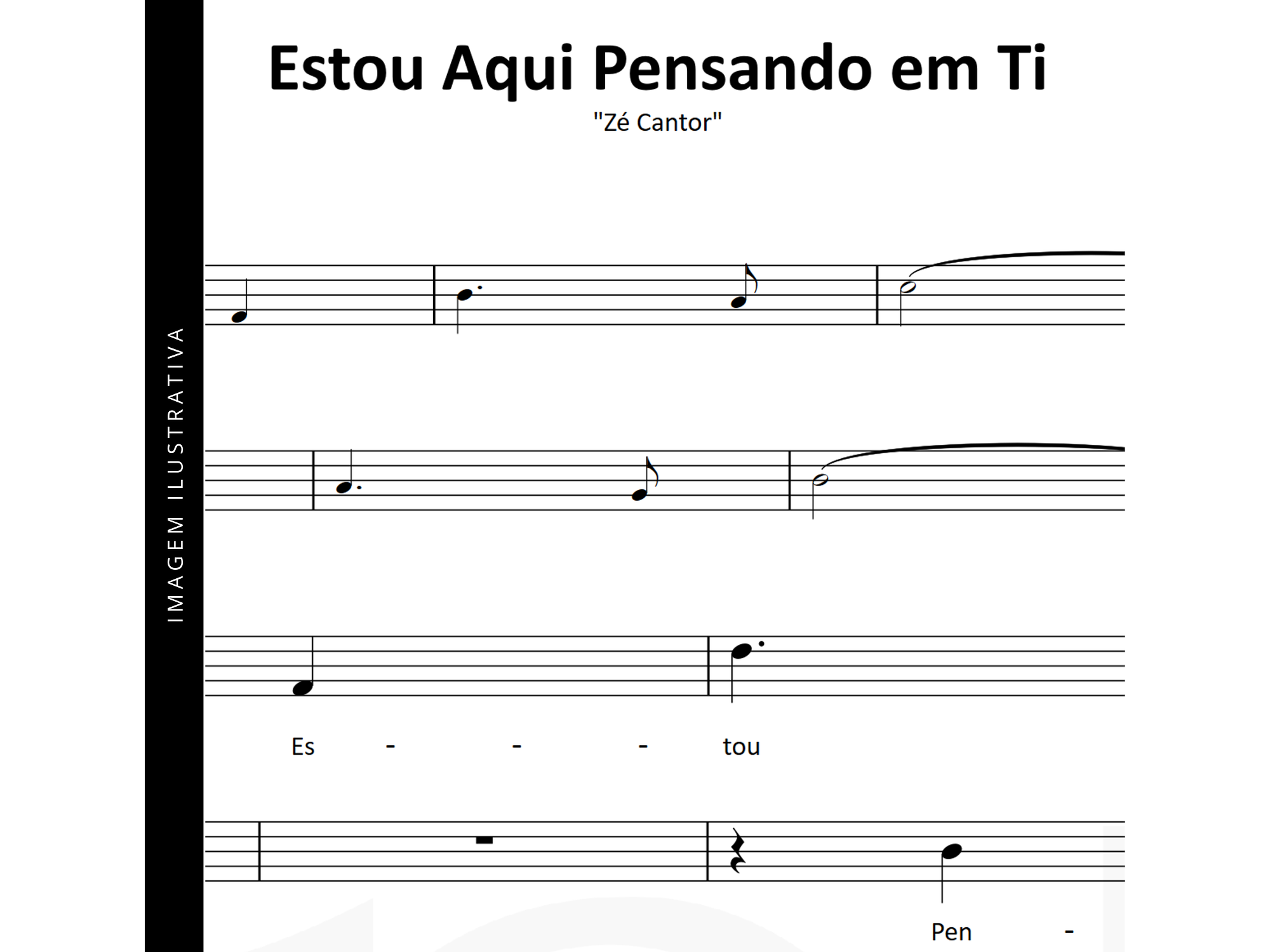 Estou Aqui Pensando em Ti · Zé Cantor 1