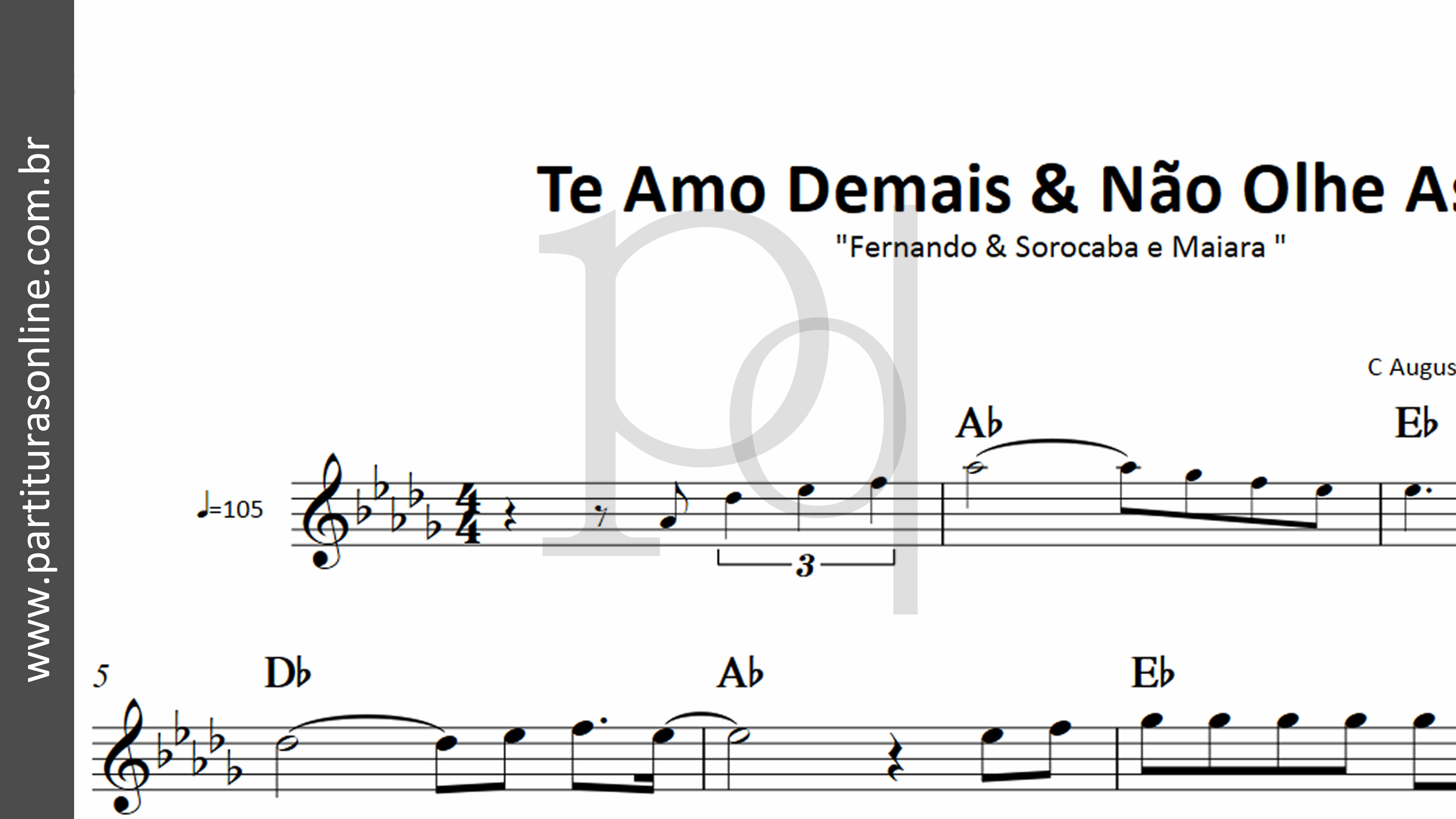 Te Amo Demais e Não Olhe Assim