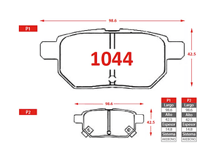 Pastillas De Freno Traseras Toyota Zelas 2.5 (Cerámicas)