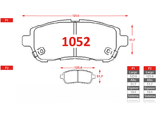 Pastillas De Freno Ford Fiesta 1.4 2008-2013 GTX Delanteras