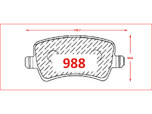 Pastillas De Freno Traseras Volvo XC 60 2.4 2011  GTX