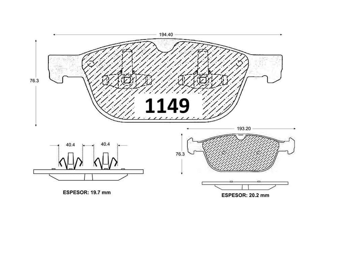 Pastillas De Freno Delanteras Volvo XC 60 2.4 2011 GTX 2