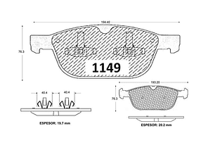 Pastillas De Freno Delanteras Volvo XC 60 2.4 2011 GTX