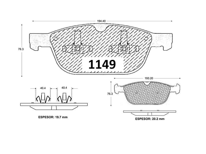 Pastillas De Freno Delanteras Volvo XC 60 2.4 2011 GTX 2
