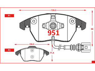 Pastillas de Freno Volkswagen Beetle 1.4 2019-> GTX Delanteras