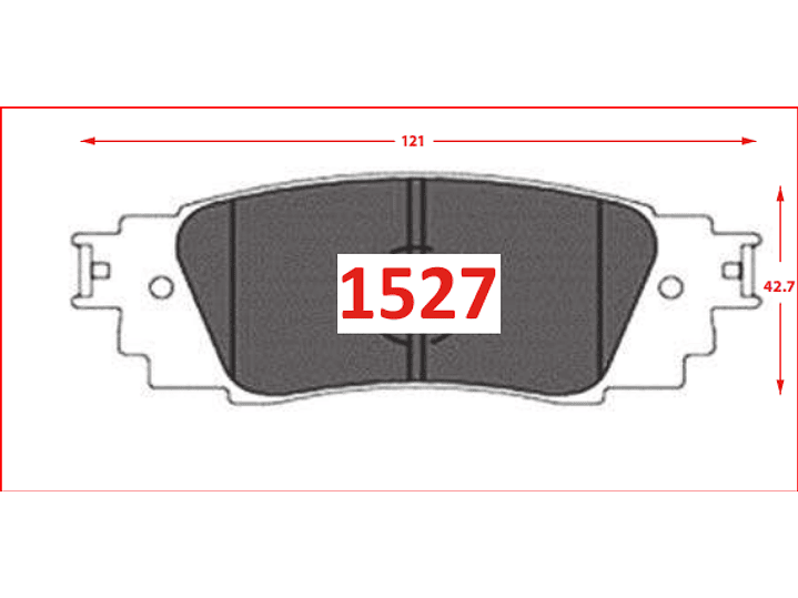 Pastillas de Freno Trasera Toyota Rav 4 2.0 2019-2023 GTX GOLD 2