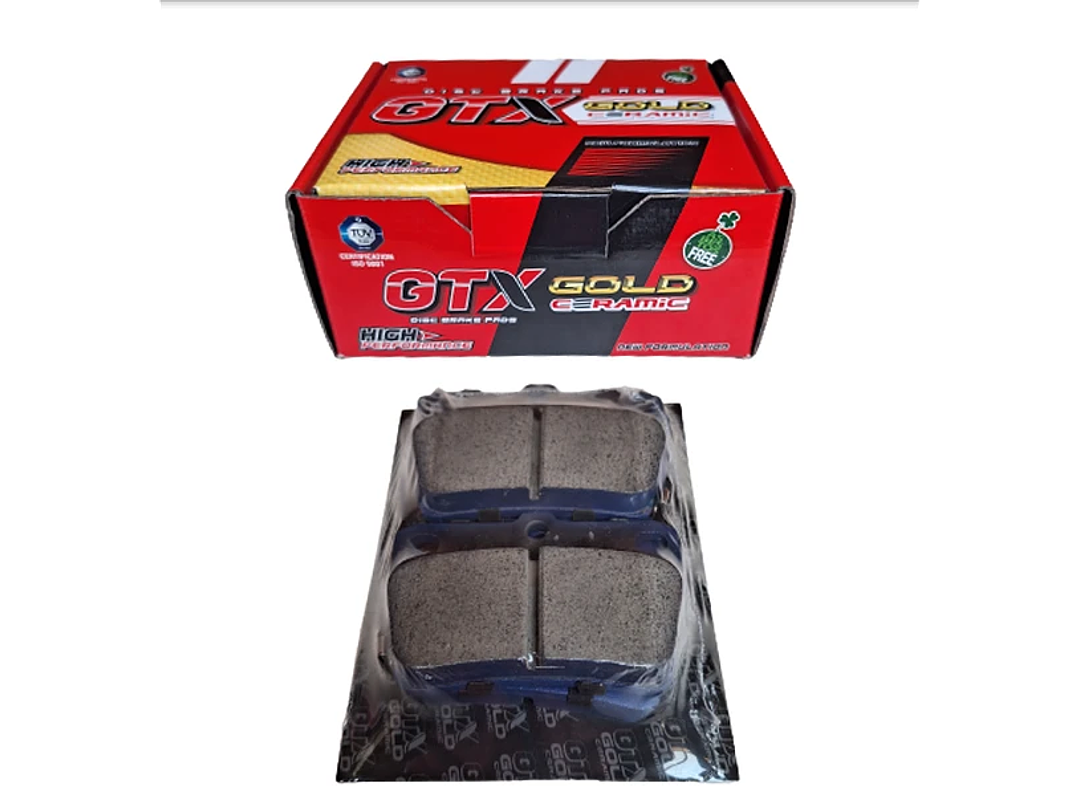 Pastillas Freno Delanteras  Samsung SM7 3.5 2005 - 2022  GTX GOLD Ceramica 1