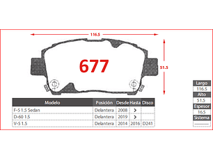 Pastillas Freno Delanteras Great Wall Florid 1.5 2010-2013 GTX