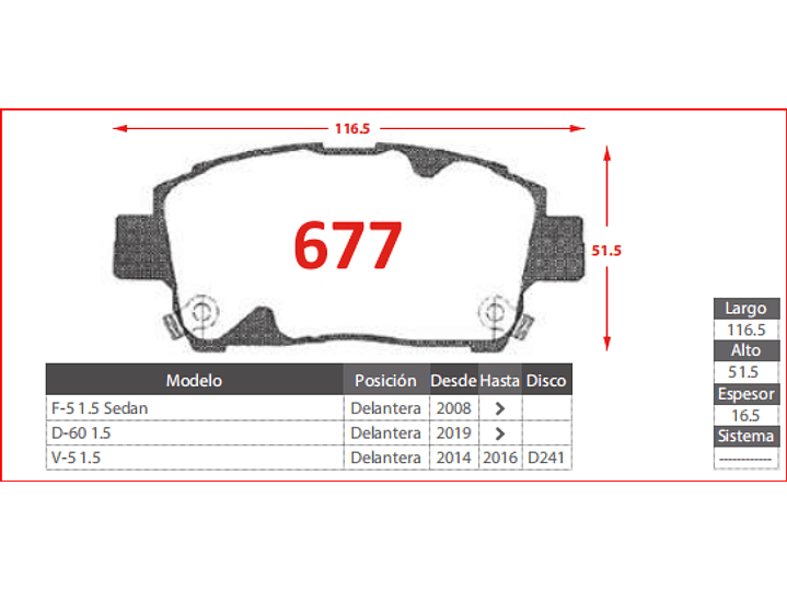 Pastillas Freno Delanteras Great Wall Florid 1.5 2010-2013 GTX 2