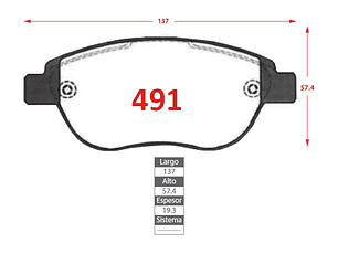 Pastillas de Freno DFM S50 1.5 2019-2024 GTX  Delanteras