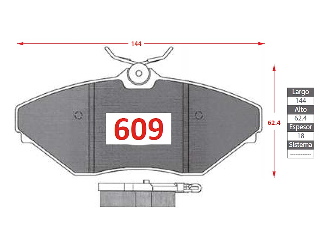 Pastillas de Freno Mahindra Scorpio 2.2 Mhawk 2010-2024 GTX Gold Delanteras 2